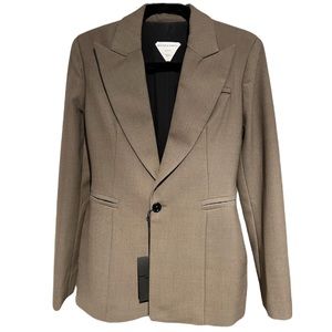 Bottega Veneta Wool Structured Single-breasted Blazer
